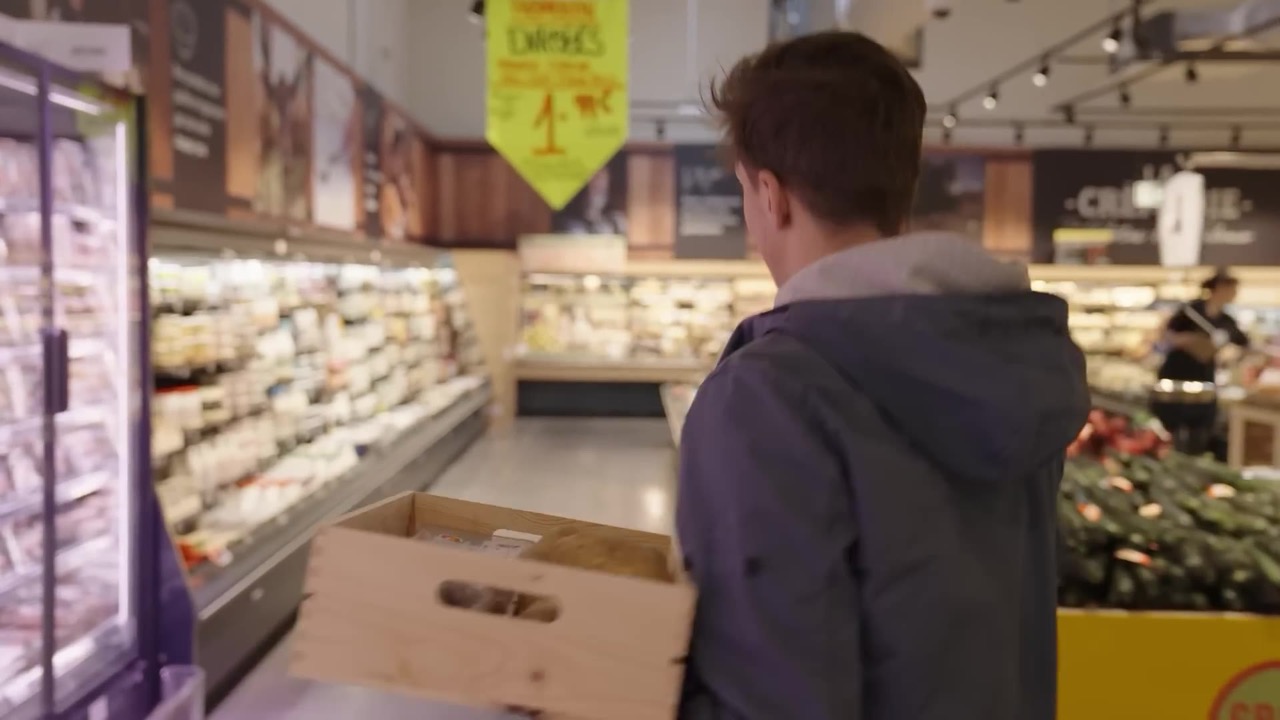 Mallory Gabsi en cuisine, film Grand Frais