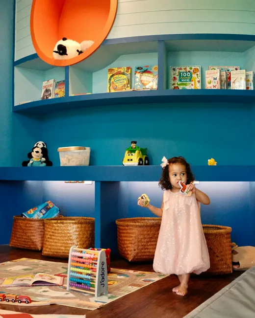 Espace enfants aménagé